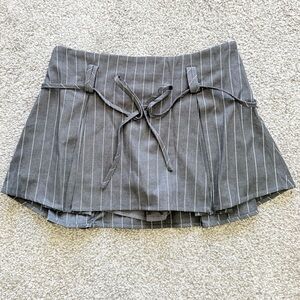 Princess Polly Charcoal Pinstripe Skirt